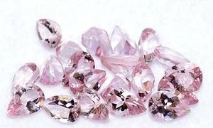 หินลูกพีชสีชมพูธรรมชาติขนาด9x7อัญมณีหลวมสำหรับตัดเป็นชิ้นลูกพีช - Product Image 2