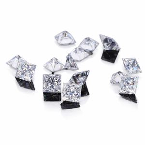 เพชรเจียระไนทรงปริ๊นเซสคุณภาพสูง ผลิตตามสั่ง 0.25 กะรัต สี D ความสะอาด VS2 สำหรับทำเครื่องประดับ ขายส่งจากอินเดีย - Product Image 1