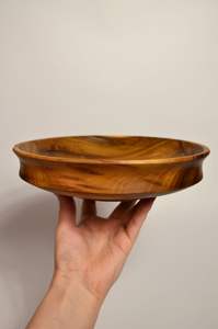 TACK CRAFTED WOODEN BOWLS FOR FRUTS BOWL Set with Enamel Coated <b>Print</b> for Restaurant and Hotel Decorative Bowls <b>Japanese</b> - Product Image 2