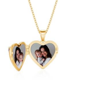 สร้อยคอจี้รูปหัวใจแม่ลูกแบบกำหนดเอง พร้อมจี้หินประจำเดือนเกิด - Product Image 3