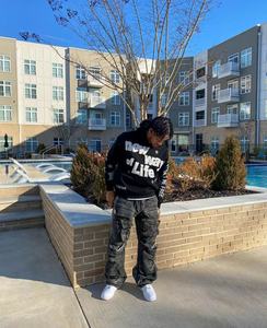 Personalizado 3D Puff/espuma impresa 400GSM peso pesado recortado Sudadera con capucha patrón sólido 100% algodón XL tamaño sin cuerda gráfico para hombres - Product Image 5