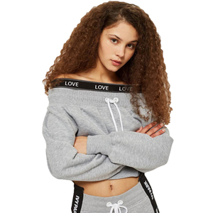 Sweat à capuche court en molleton 100% coton personnalisé avec impression d'un logo sur le devant pour l'hiver - Product Image 5