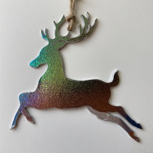 SparkleStag Cast Hanging Holiday Reno para decoración festiva del hogar Escultura navideña para exhibiciones de temporada - Product Image 4