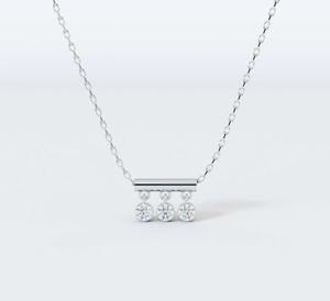 Collier de diamants cultivés en laboratoire en or massif 10 carats Collier de mariage en diamant cultivé en laboratoire Collier pendentif pour femmes pour bijoux de cadeau d'anniversaire - Product Image 2