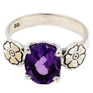 Navya <b>Craft</b> 925 Solid Sterling Silver Amethyst Women's <b>Ring</b> Sizes 4-14 for Christmas Anniversary Valentine's Day Gift for Wif - Product Image 5