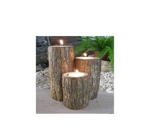Bougeoir en bois élégant de luxe pour les fêtes pilier de mariage photophore bougeoir en bois pour la décoration de la maison et du mariage - Product Image 1