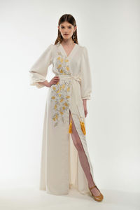 เดรสยาวปักลายดอกไม้ยูเครนสำหรับผู้หญิงชุดเดรสยาวแบบปักลายดอกไม้ชุดเดรสยาวทันสมัยเซ็กซี่ทันสมัยสำหรับฤดูร้อน - Product Image 5