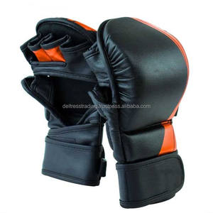 Guantes de cuero para disparar Guantes de cuero PU de entrenamiento Etiqueta privada Precios bajos para artes marciales - Product Image 1