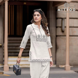 MITToo Korra ชุดพิมพ์ลาย, ชุดเสื้อผ้าแนวอินเดียและปากีสถาน - Product Image 1