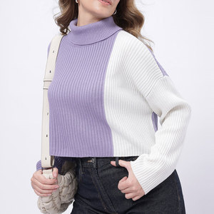 Sudadera Corta para Mujer con Cuello Alto, Diseño Moderno con Logotipo Personalizado, Sudadera de Alta Calidad y Peso Pesado de 300 g/m² - Product Image 5