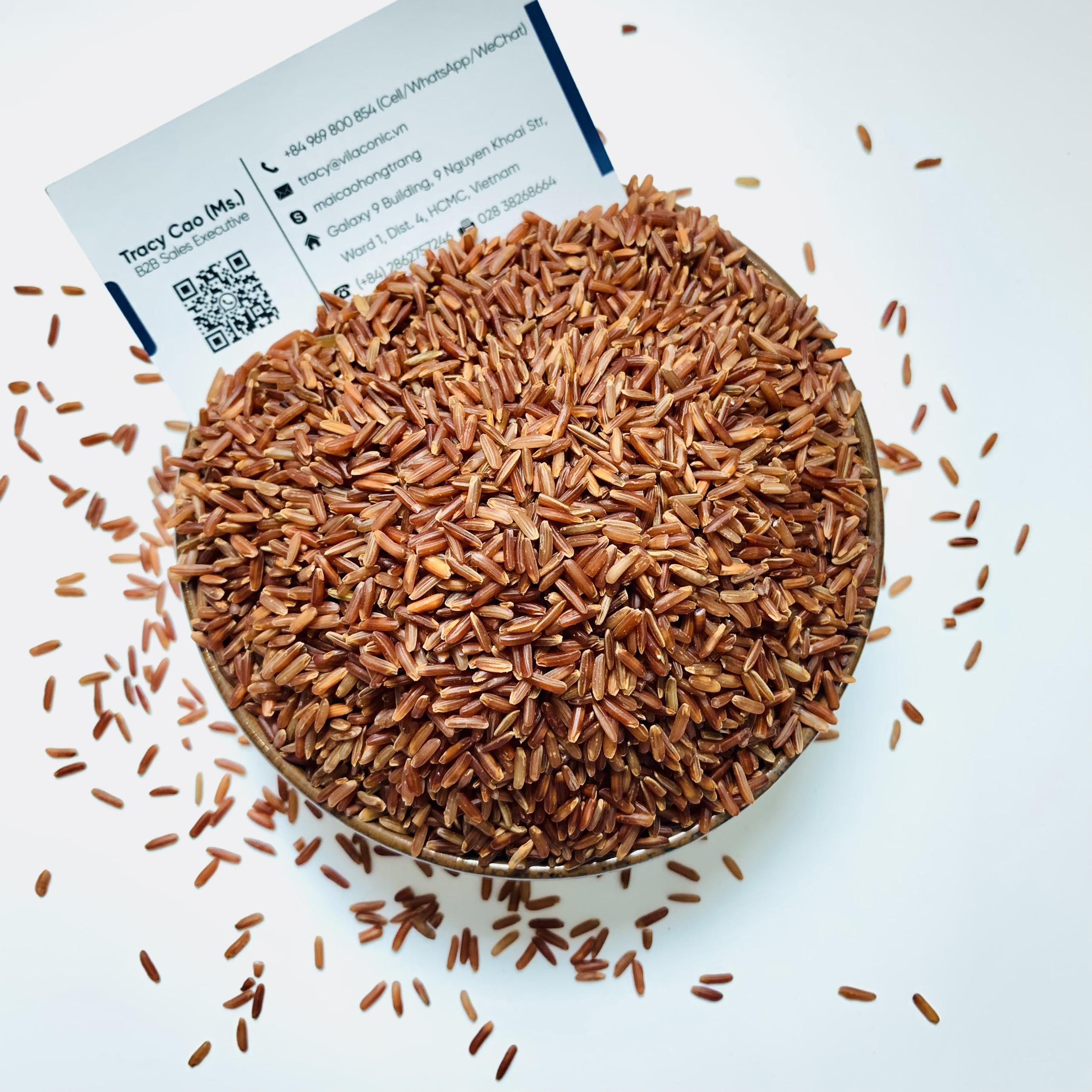 Органический красный рис 5% сломанный NON-GMO и без глютена для пожилых людей WA + 84 969 800 854