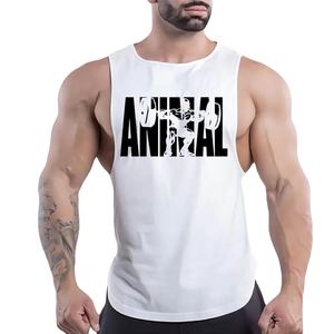 FULUX SPORTS WEAR Camiseta sin mangas de algodón de secado rápido transpirable para hombre para entrenamiento físico en el gimnasio-Color personalizado y todos los tamaños disponibles - Product Image 5