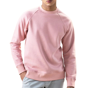 Premium Pink Raglan Sweatshirt Comfortable Unisex Pullover Soft Durable Stylish Casual Sweatshirt Cozy Everyday Wear for Men - Product Image 1