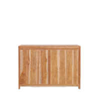 Chaise de salle à manger en teck massif moderne en gros avec design éco-responsable, style minimaliste et deux portes