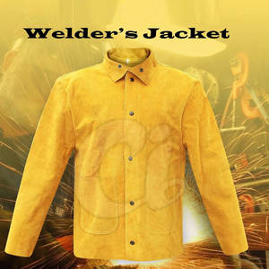 Veste de soudeur sur mesure en cuir de vachette avec col montant, service OEM de haute qualité – Meilleure vente de la saison printemps - Product Image 5