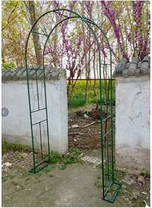 Bases de arco de jardín de fácil montaje para boda decorativo Rose Arbor Trellis pérgola escalada vides soporte estante para arco de boda - Product Image 4