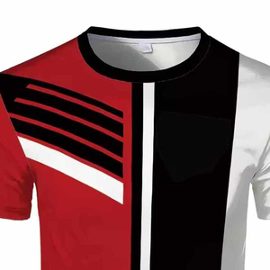 T-shirt personnalisé pour hommes Sublimation T-shirts de qualité supérieure 100 polyester T-shirts de course à pied à séchage rapide - Product Image 3