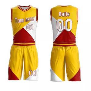 Conjunto de uniforme de baloncesto para adultos, camiseta de baloncesto de verano transpirable de diseño personalizado - Product Image 4