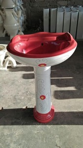 อ่างล้างหน้าเซรามิก vinus แบบเต็มรูปแบบอ่างล้างมือแบบ lavabo สีดำสีขาว - Product Image 6