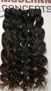 Pas Cher Brut En Gros Naturel Noir Couleur Bodywave Double Dessiné Cuticule Aligné Bundles Indien Extensions de Cheveux Humains - Product Image 3