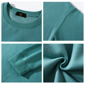 Alta calidad ODM Unisex polar logotipo personalizado algodón peso pesado cuello redondo sudadera hombres - Product Image 3