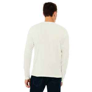 Airlume – T-Shirt manches longues en Jersey de coton peigné et anneau, 32 simple 100% oz Citron classique, col ras du cou, unisexe, 4.2 - Product Image 3