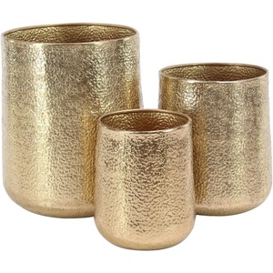 Florero de metal chapado en oro de diseño moderno Decoración lujosa para el hogar para arreglos florales impresionantes - Product Image 1