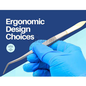 Pince à épiler en acier inoxydable de précision pince à coton chirurgicale dentaire réutilisable Source d'alimentation manuelle prix usine OEM ODM disponible - Product Image 6