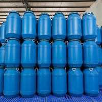 Meilleurs fûts carrés en HDPE de qualité alimentaire 200L 220L, recyclables, bleus, empilables, écologiques, étanches pour l'essence