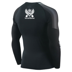 SULTAN BOCING Rash Guard à manches longues de couleur personnalisée pour hommes, polyester, MMA, Jiu Jitsu, entraînement - Product Image 2