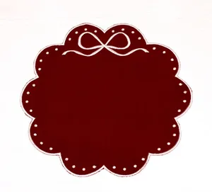 Màu hồng thêu thư <span class=keywords><strong>Linen</strong></span> placemat thêu khăn tay với tên viết tắt rửa <span class=keywords><strong>Linen</strong></span> Khăn ăn - Product Image 3