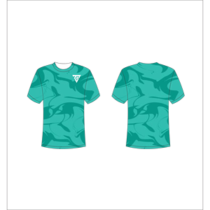 เสื้อยืดคอกลมแขนสั้นผู้ชาย ลายจุดสีส้มน้ำเงิน สไตล์ลำลอง ทรงปกติ Trackstar OEM แบรนด์ส่วนตัว TSI-G05-P0708 - Product Image 4