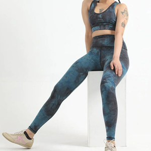 El más barato conjunto de Yoga de alto rendimiento para mujer, 2 uds., a la venta, conjunto de Yoga elástico de compresión cómodo para mujer - Product Image 6