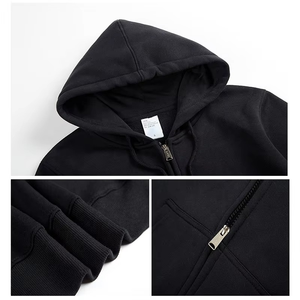 ODM/OEM Wholesale Plus Size Men's Hoodies Full Zip up Custom Print logo Hoodie for Man and Women - Product Image 4