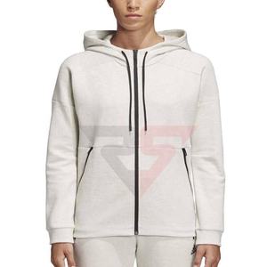 OEM al por mayor de alta calidad con logotipo personalizado sudaderas con capucha para mujer de algodón liso sudaderas con cremallera bolsillo sudaderas con capucha de mujer - Product Image 1