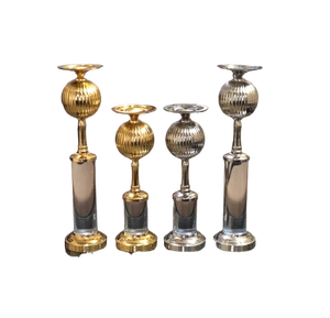 Gold & Silver Acrylic Stem <b>Candle</b> <b>Holder</b> <b>Candle</b> <b>Holder</b> Sample Available Tall <b>Floor</b> <b>Standing</b> Handmade <b>Candle</b> <b>Holder</b> - Product Image 1