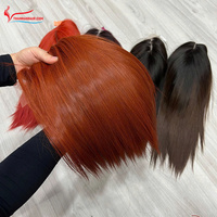 Perruque brun clair os droit 100% cheveux humains bruts naturels vietnamiens disponibles en stock