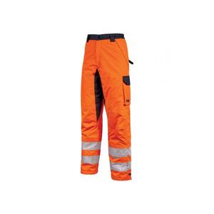 U-POWER Subu Orange Fluo Trousers <b>Waterproof</b> and Breathable Reflective Safety <b>Clothing</b> - Product Image 1