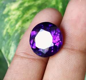 Amatista redondo corte elegante brillo Color fino mejor calidad 10 MM piedras preciosas sueltas Fabricación de joyas piedra amatista - Product Image 1
