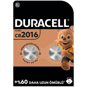 สำหรับแบตเตอรี่กระดุม CR2016ของ Duracell 2ก้อน - Product Image 1