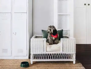 Lit en rotin fait à la main pour chat et chien Produits pour animaux de compagnie de haute qualité Vente chaude directe en gros du Vietnam - Product Image 3