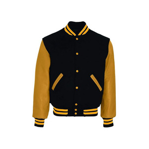 Chaqueta de Béisbol de Invierno para Hombre de Alta Calidad |   Servicio OEM de Tela Recubierta de Lana y Plumón Estilo Urbano - Product Image 3