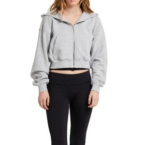 Sudaderas con Capucha Personalizadas con Cierre Completo, Corte Holgado, de Algodón y Poliéster, con Estampado Puff, para Gimnasio y Fitness - Product Image 1