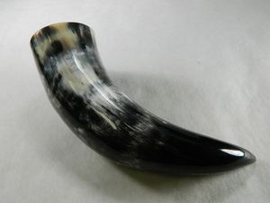 MORDEN VINO CERVEZA BEBER HORN VIKING BEBER HORN NATURAL Negro Uso múltiple Buffalo Beber Cuerno para Navidad - Product Image 2