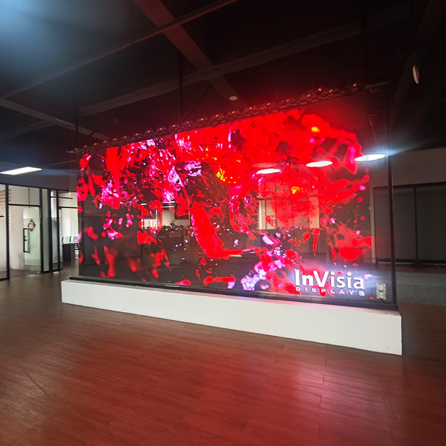 InVisia Ultra-Thin 90% Transparent LED Film Screen Flexible Adhesive Design 2-Year Warranty 3500cd Brightness High Displays
