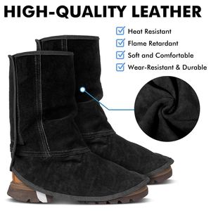 ที่คลุมรองเท้านิรภัยหนังวัวแยกระบายอากาศนุ่มสบาย - Product Image 4