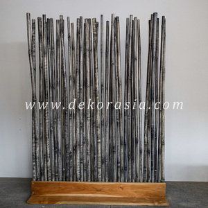 Ensemble de crochets en bois de bambou de couleur délavée, accessoires de décoration intérieure, d'art de la maison - Product Image 2