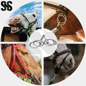 Mors de cheval en acier inoxydable de qualité supérieure, contrôle doux, résistants à la rouille, équipement équestre durable pour l'équitation - Product Image 3