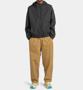 แจ็กเก็ตกันฝนมีฮู้ดของผู้ชายแห้งเร็วระบายอากาศกันน้ำกันลมมีซิปขนาดใหญ่พิเศษสำหรับกลางแจ้งฤดูร้อน - Product Image 4