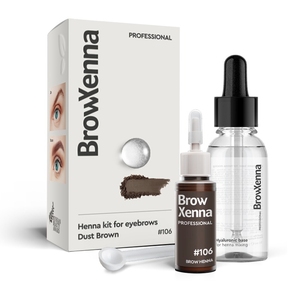 Henné pour sourcils BrowXenna Brunette # 106 Dust Brown, flacon, 10 ml - Product Image 1